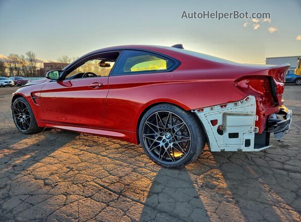 WBS3R9C33HA014437 2017 BMW M4 Оранжевый Задняя левая четверть