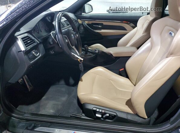 WBS3R9C3XHA014032 2017 BMW M4 Black Вид салону спереду