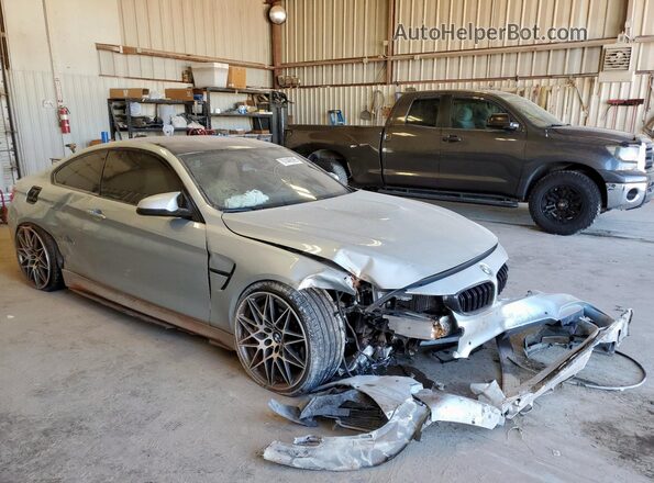 WBS3R9C53GK336344 2016 BMW M4 Серебряный Передняя правая четверть