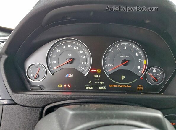 WBS3U9C53HP970644 2017 BMW M4 White ხელსაწყოთა პანელის ხედი