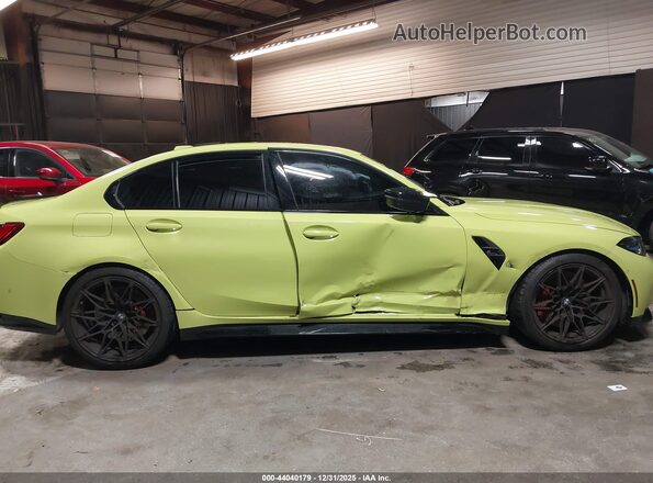WBS43AY01RFR78707 2024 BMW M3 Yellow Սարքավորումների վահանակի տեսք