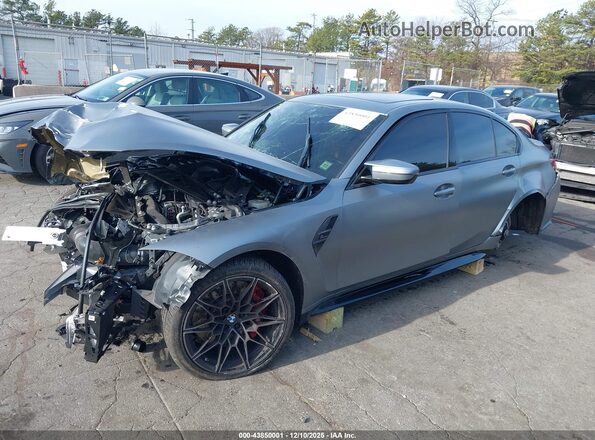 WBS43AY01RFS41331 2024 BMW M3 Gray Front left