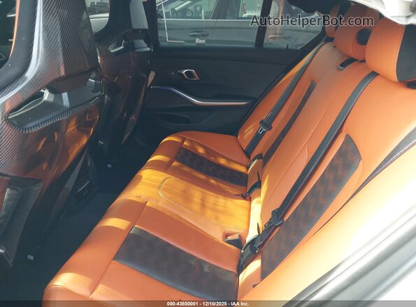 WBS43AY01RFS41331 2024 BMW M3 Gray VIN sticker view