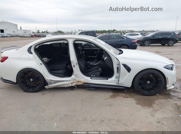 WBS43AY05NFN03636 2022 BMW M3 White Սալոնի հետևի տեսք