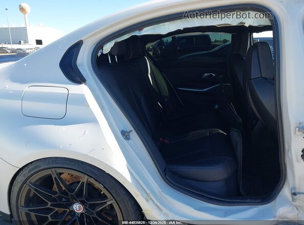 WBS43AY05NFN03636 2022 BMW M3 White VIN կոդի պիտակի տեսք