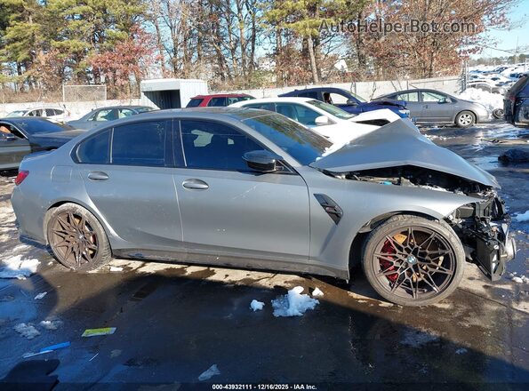 WBS43AY0XRFS91712 2024 BMW M3 Gray სალონის 360-გრადუსიანი ხედი