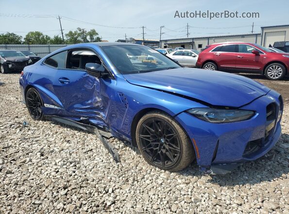 WBS43AZ04RCP54170 2024 BMW M4 Blue Առջևի աջ