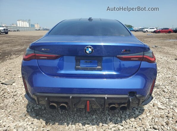 WBS43AZ04RCP54170 2024 BMW M4 Blue Հետևի տեսք