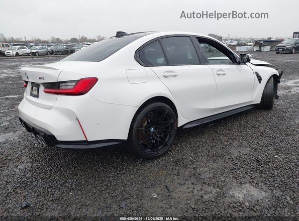 WBS53AY09MFL28827 2021 BMW M3 Белый Задняя правая четверть