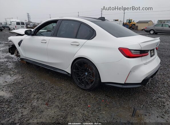 WBS53AY09MFL28827 2021 BMW M3 Белый Задняя левая четверть