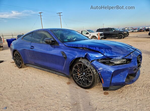 WBS53AZ05MCF85681 2021 BMW M4 Blue Передня права чверть