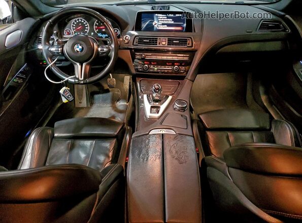 WBS6E9C56GG437177 2016 BMW M6 White Առջևի վահանակի տեսք