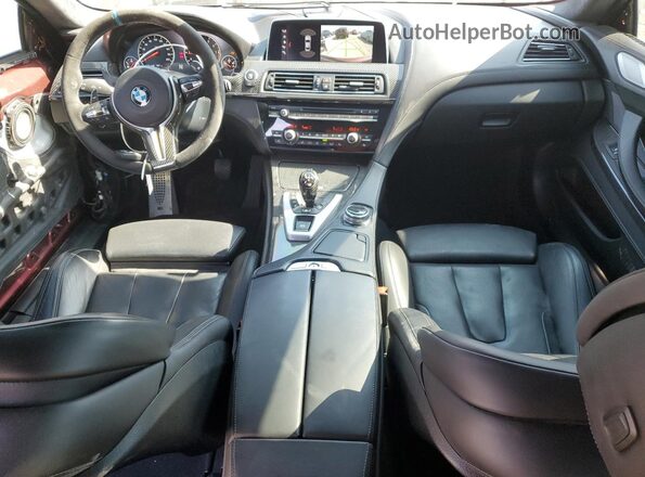 WBS6E9C56JG808216 2018 BMW M6 Maroon Dashboard view