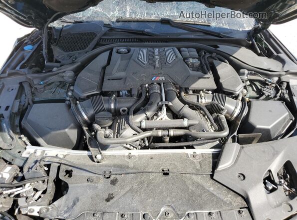 WBS83CH00PCN13394 2023 BMW M5 Green უკანა სალონის ხედი