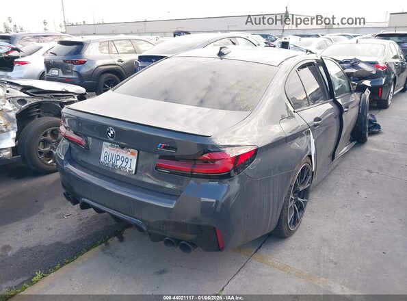 WBS83CH02MCF93537 2021 BMW M5 Gray Trasero derecho