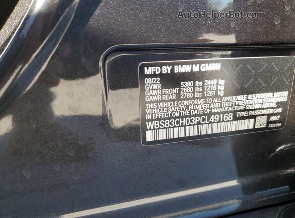 WBS83CH03PCL49168 2023 BMW M5 Черный Вид подкапотного пространства