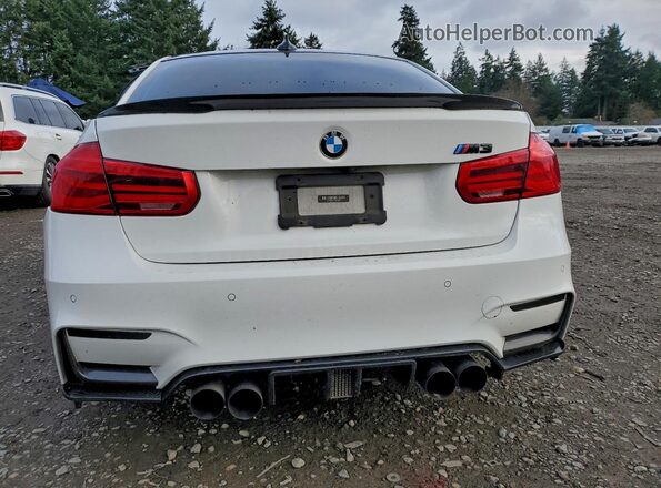 WBS8M9C55J5L71591 2018 BMW M3 White უკანა ხედი