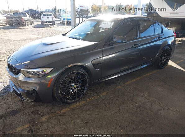 WBS8M9C58J5J79159 2018 BMW M3 Gray 