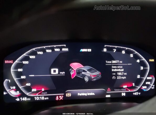 WBSAE0C06LCD45307 2020 BMW M8 Gray 