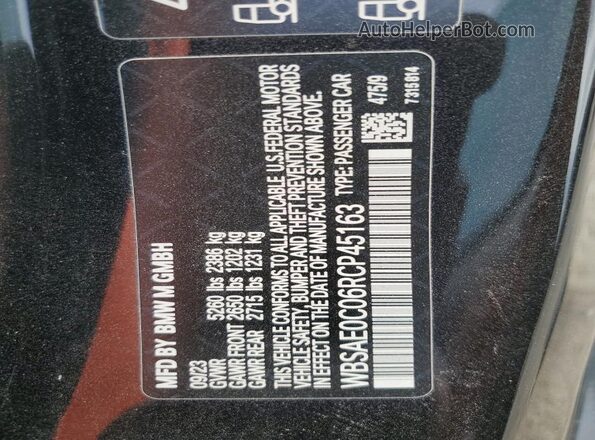 WBSAE0C06RCP45163 2024 BMW M8 Черный Вид подкапотного пространства