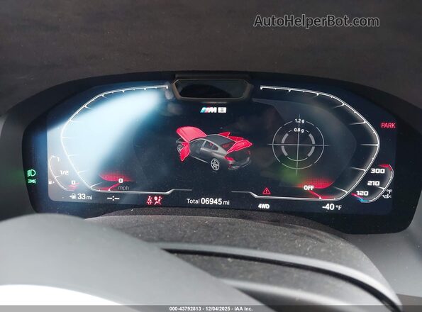 WBSGV0C05RCP42930 2024 BMW M8 Gray Вид задніх сидінь