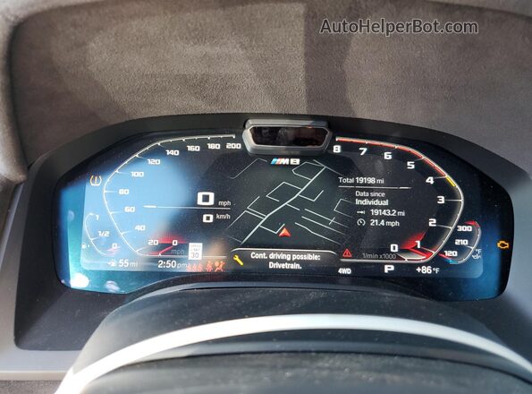 WBSGV0C09RCN76816 2024 BMW M8 Black Vista del cuadro de instrumentos