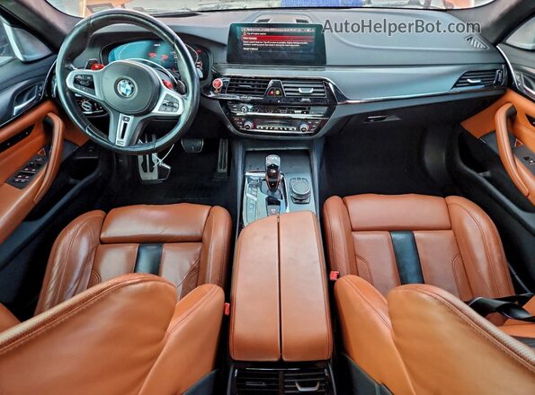 WBSJF0C07LCE25731 2020 BMW M5 Оранжевый Вид панели приборов