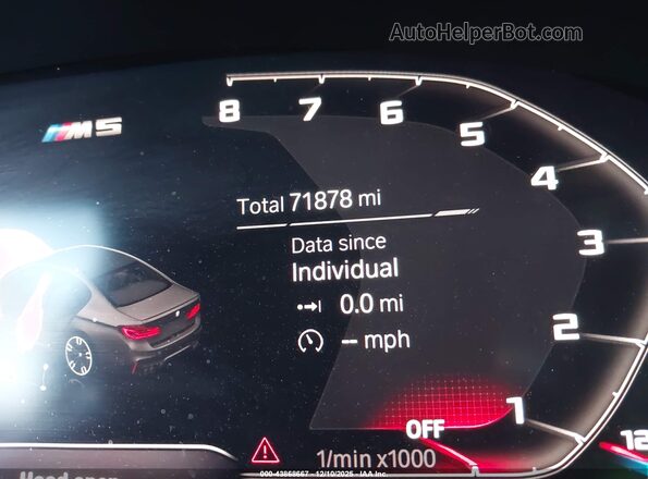 WBSJF0C09LCE34074 2020 BMW M5 Черный Вид задних сидений