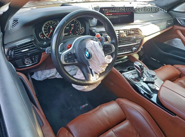 WBSJF0C55KB448437 2019 BMW M5 Blue Widok deski rozdzielczej