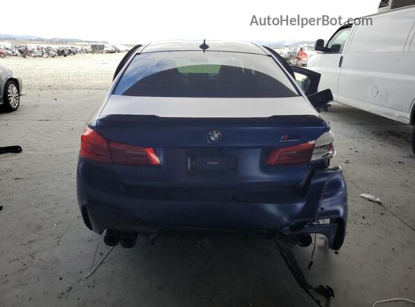 WBSJF0C55KB448437 2019 BMW M5 Blue Widok z tyłu