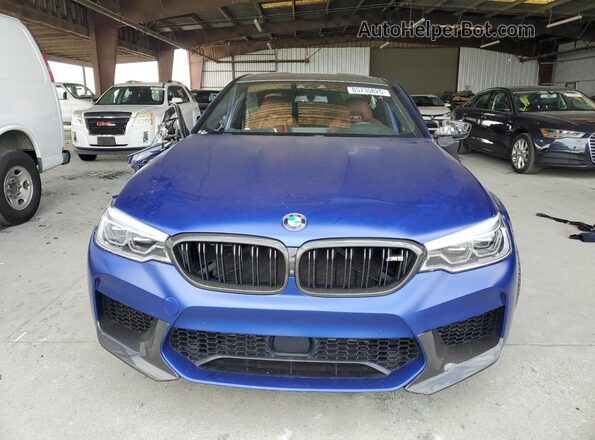 WBSJF0C55KB448437 2019 BMW M5 Blue Widok z przodu