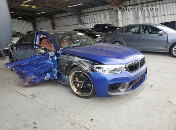 WBSJF0C55KB448437 2019 BMW M5 Blue Przód prawy