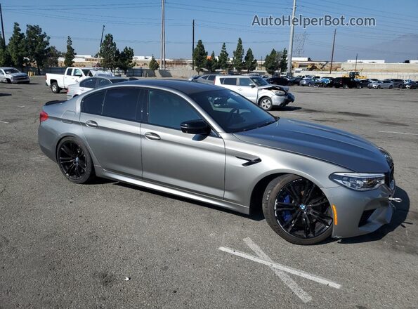 WBSJF0C57KB284589 2019 BMW M5 Серебряный Передняя правая четверть