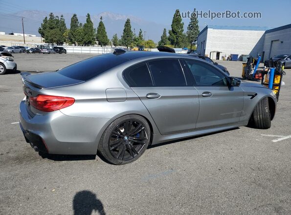 WBSJF0C57KB284589 2019 BMW M5 Серебряный Задняя правая четверть