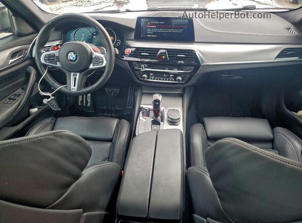 WBSJF0C59KB284660 2019 BMW M5 Gray Dashboard view