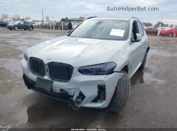 WBX47DP06PN238767 2023 BMW X3 Blue წინა მარცხენა ხედი სამი მეოთხედიდან