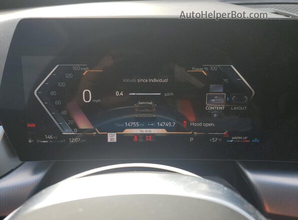 WBX73EF07R5Z87600 2024 BMW X1 Black Widok zestawu wskaźników
