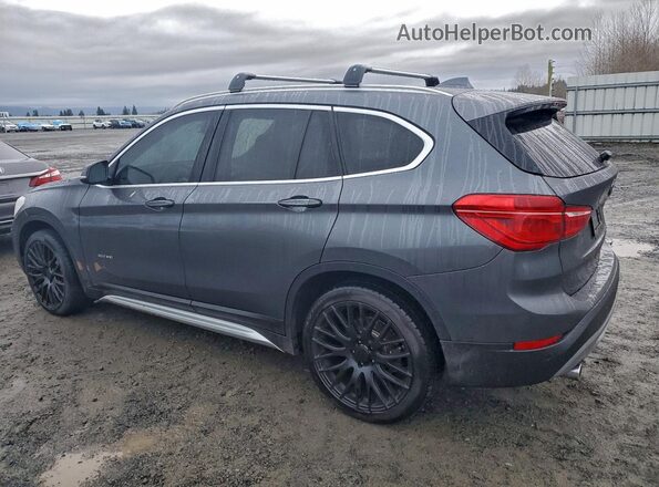 WBXHT3C37H5F74147 2017 BMW X1 Gray Задня ліва чверть