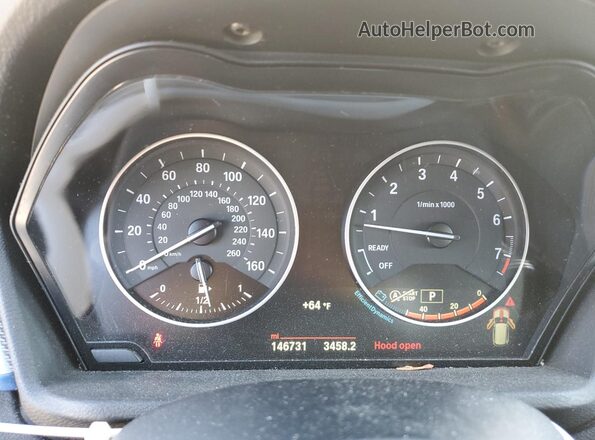 WBXHT3C39GP888575 2016 BMW X1 White Instrument cluster view