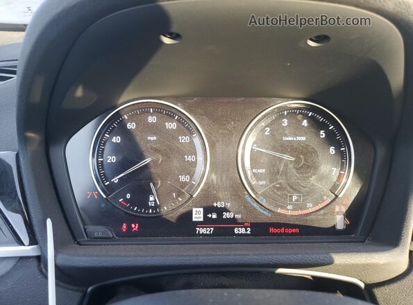 WBXHT3C51K5L38437 2019 BMW X1 Gray Սարքավորումների վահանակի տեսք