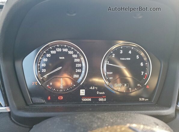WBXHT3C53K3H37011 2019 BMW X1 White Вид щитка приладів