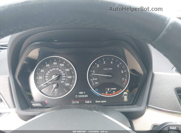 WBXHT3Z39G4A51238 2016 BMW X1 Black Widok tylnych siedzeń