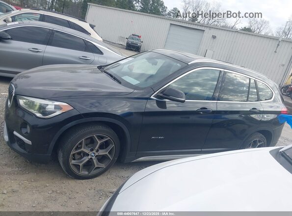 WBXHT3Z39G4A51238 2016 BMW X1 Black Widok wnętrza 360 stopni
