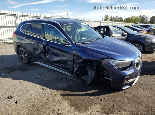 WBXJG9C01L5P22572 2020 BMW X1 Синий Передняя правая четверть