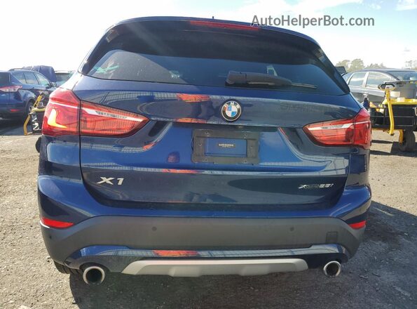 WBXJG9C01L5P22572 2020 BMW X1 Синий Вид сзади