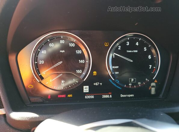 WBXJG9C01L5P22572 2020 BMW X1 Синий Вид щитка приборов