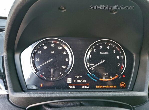 WBXYH9C05M5S06597 2021 BMW X2 Gray Instrument cluster view