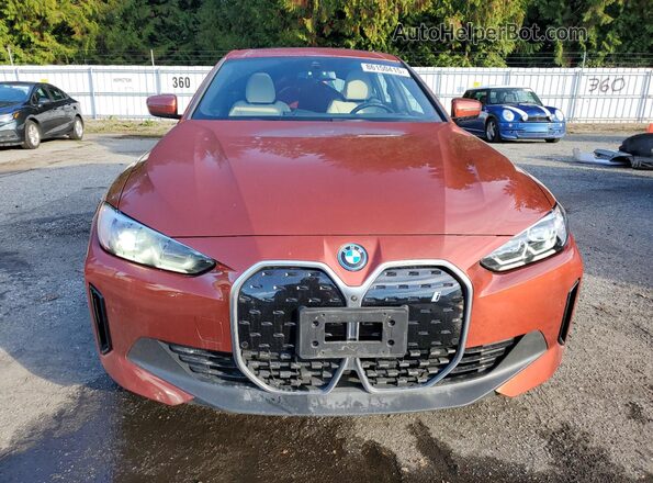 WBY43AW00PFP86510 2023 BMW I4 Оранжевый Вид спереди