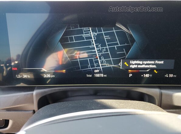 WBY43AW06PFP55570 2023 BMW I4 Black ხელსაწყოთა პანელის ხედი
