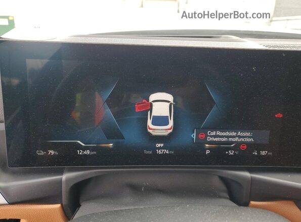 WBY43HD01SFU98726 2025 BMW I4 Белый Вид щитка приборов